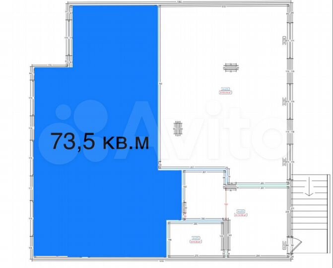 Торговая площадь, 73.5 м²