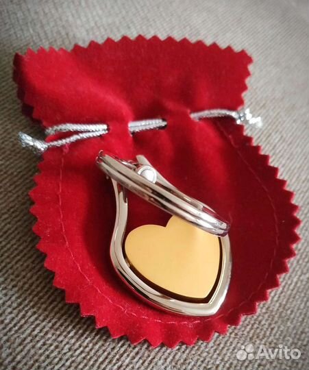 Брелок для ключей Сердечко из стали