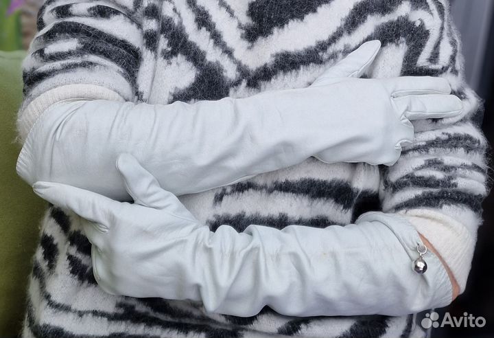 Высокие перчатки Pinko, нат.кожа