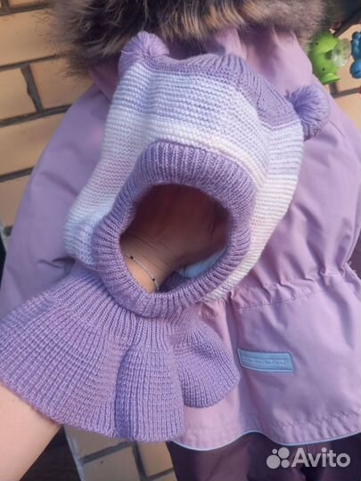 Шапка шлем для девочки