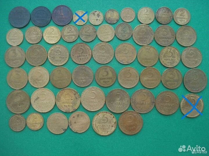 Монеты, наборы в альбомах,1 рубль 1961,65,88,89