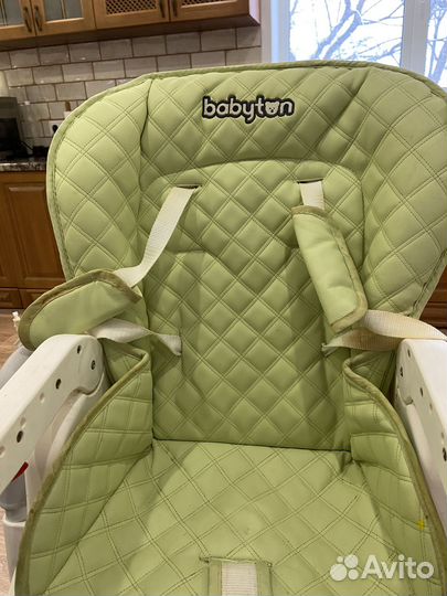 Стул для кормления Babyton Зелено-белый