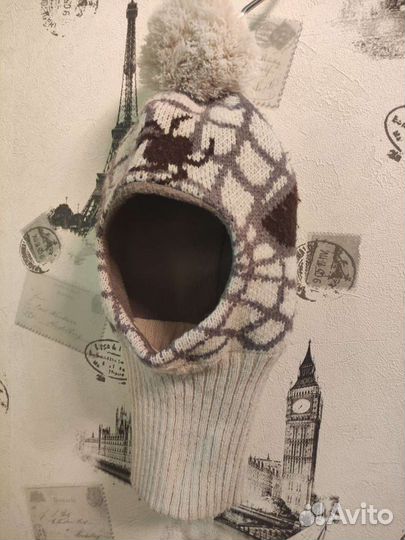 Шапка шлем для мальчика зима