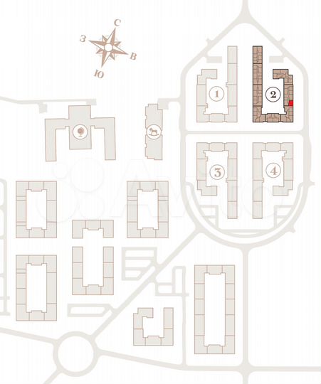 2-к. квартира, 63,8 м², 3/4 эт.