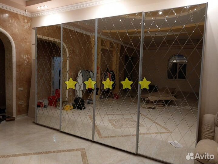 Шкаф с зеркалом доставка установка