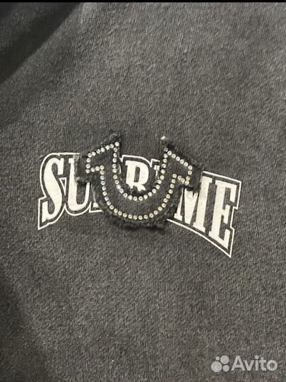 True religion x supreme zip hoodie