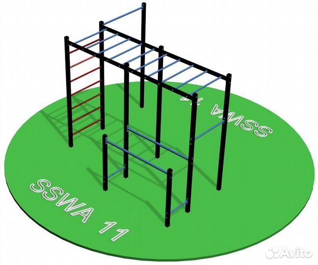 Мощный спортивный комплекс для тренировок на улице
