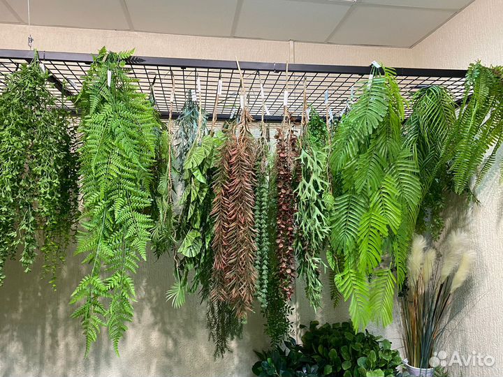 Искусственные растения, коврики, пальмы, деревья