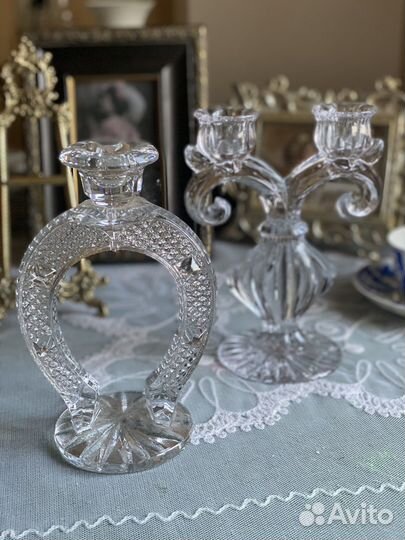 Хрустальные подсвечники СССР