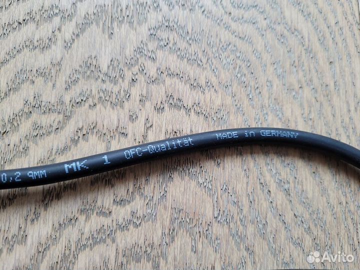 Кабель Sсhulz 2 х jack 6.3 мм, стерео, 2м