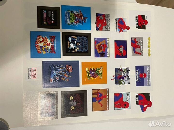 Набор наклек Марвел 147 штук