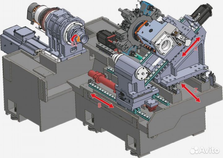 Токарный обрабатывающий центр AX400 (A2-5) с чпу