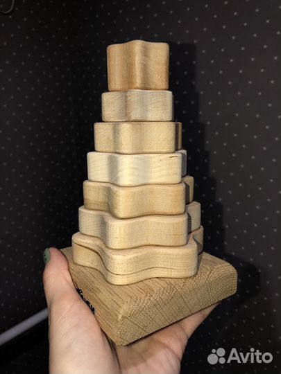 Деревянная пирамидка