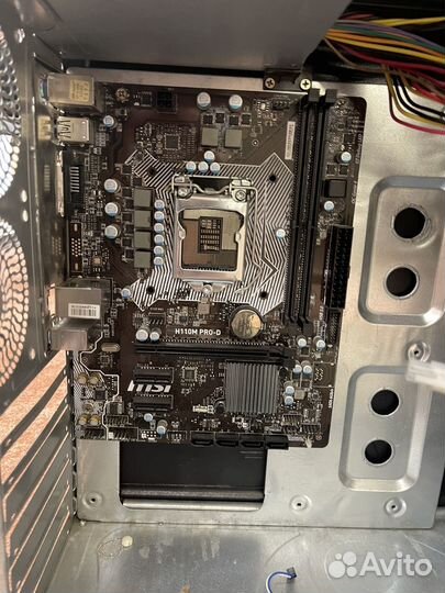 MSI h110m pro-d + блок питания 450w + корпус