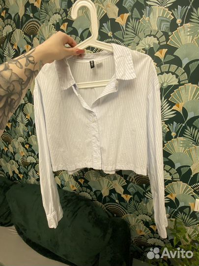 Укороченная рубашка hm