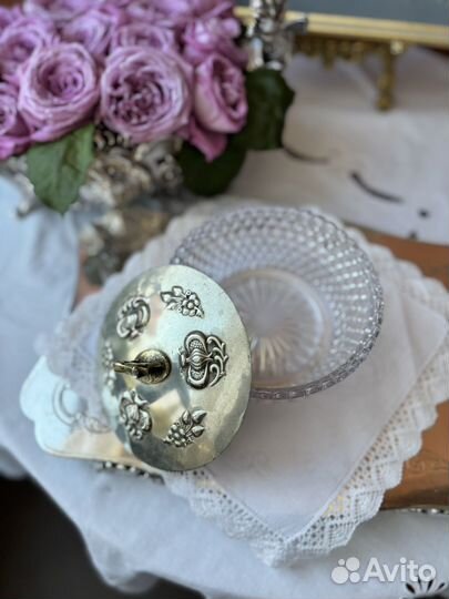 Масленка Англия.Антиквариат