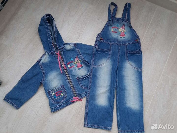 Джинсовый костюм на выход 3-4 года