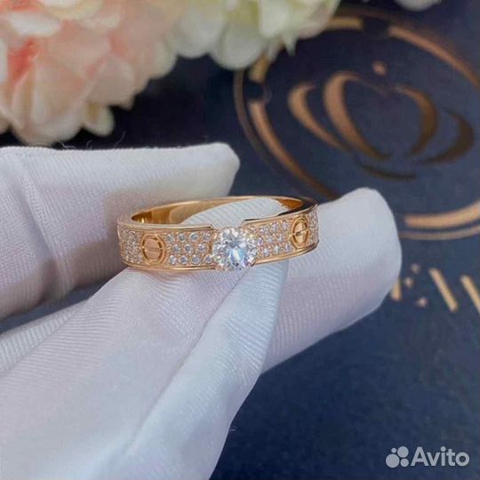 Cartier Love Solitaire Розовое золото