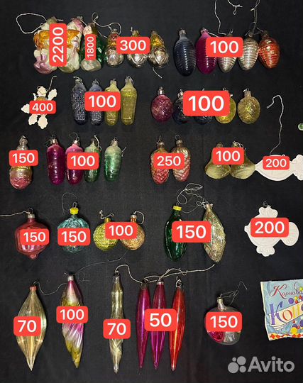 Елочные игрушки СССР советские