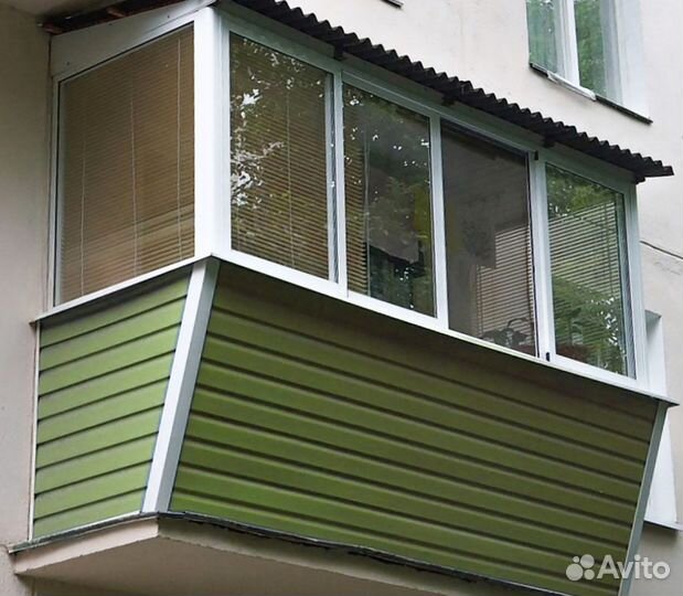 Балкон с выносом тёплый