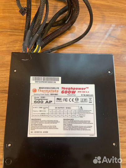 Блок питания Thermaltake toughpower 600W