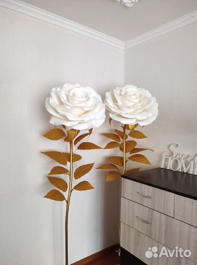 Торшер (ночник) напольный Роза из изолона