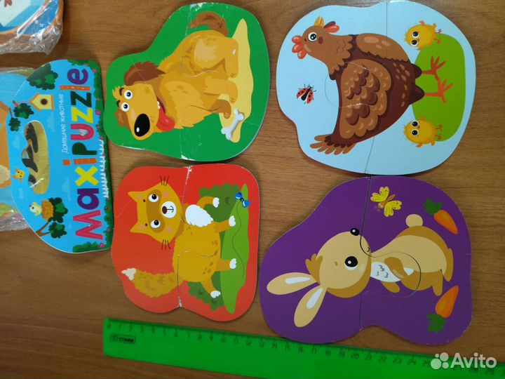 Макси пазлы для малышей 3+, пакетом