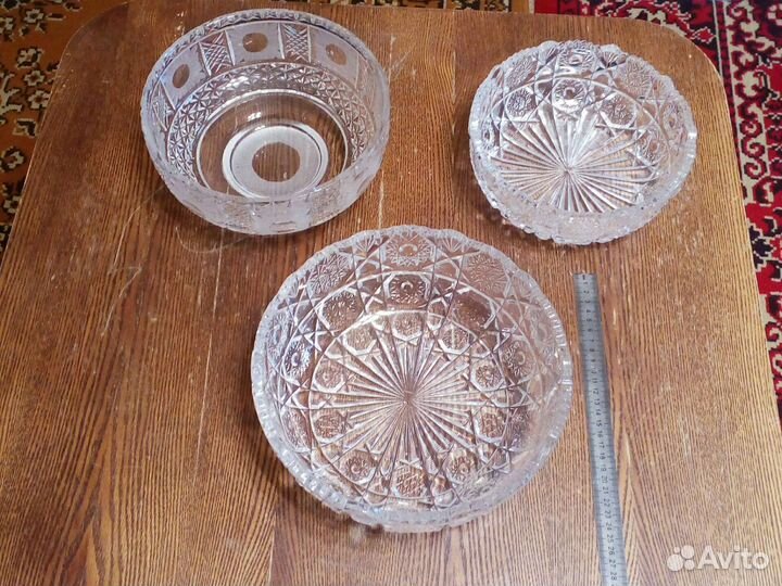 Салатница хрустальная СССР