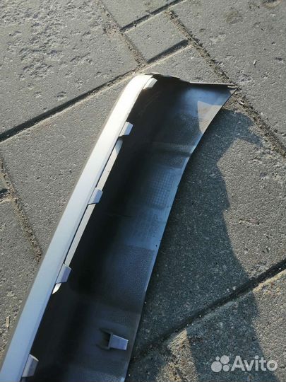 Накладка переднего бампера kia rio x line