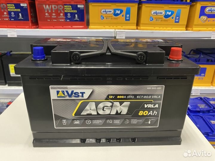Аккумулятор VST 80 AGM (Varta)