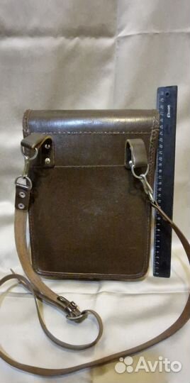 Мужская кожаная сумка через плечо.СССР
