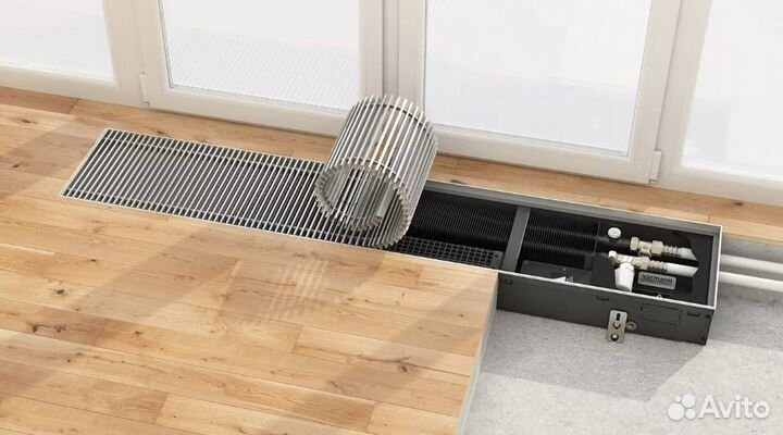 Конвектор внутрипольный rommer RCN 100.200.1000