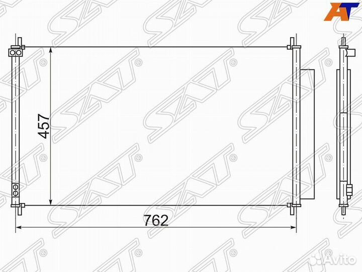 Радиатор кондиционера Honda Pilot 08-15