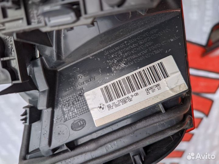 Фонарь задний правый внутр. BMW 5 F10 2009