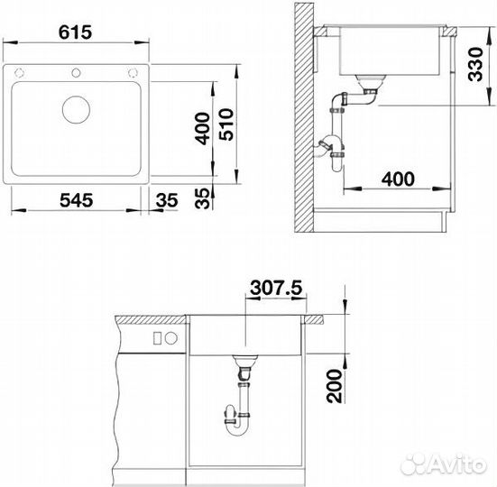 Кухонная мойка Blanco Naya 6 Жемчужный