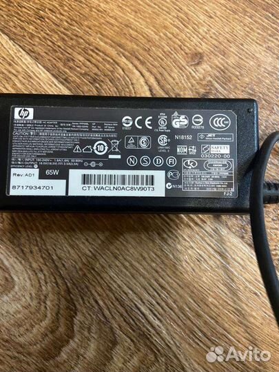 Блок питания для ноутбука hp 18.5v-3.5A-65W