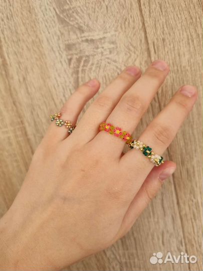 Кольцо из бисера