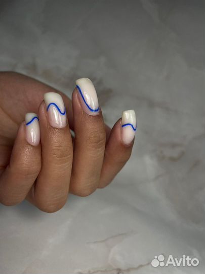 Маникюр +укрепление гелем
