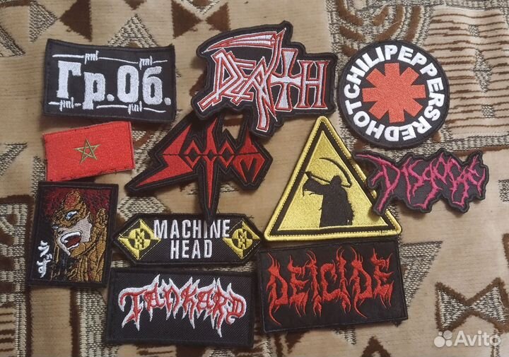 Нашивки с рок/метал группами
