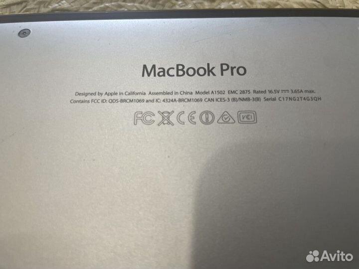 Ноутбук apple macbook pro 13 mid 2014 8\i5\512+256