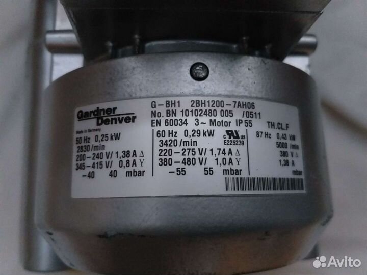 Вихревой вакуумный насос elmo 2BH1200-7AH06