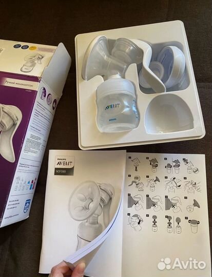 Молокоотсос avent ручной новый