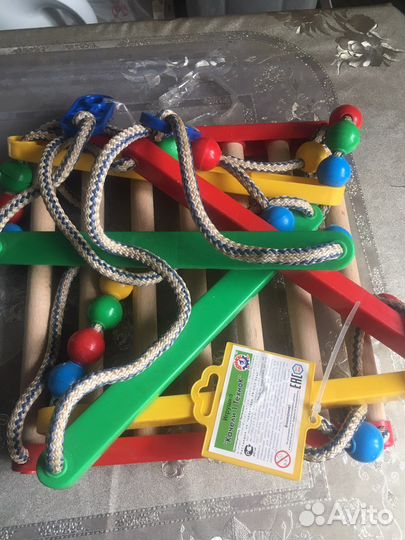 Качели новые,деревянные подвесные