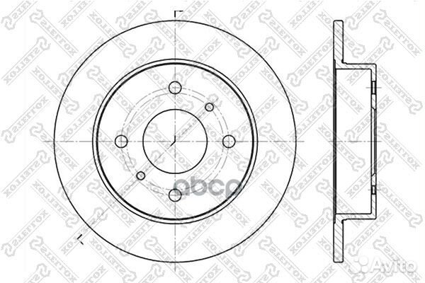 6020-2229-SX диск тормозной задний Nissan Alme