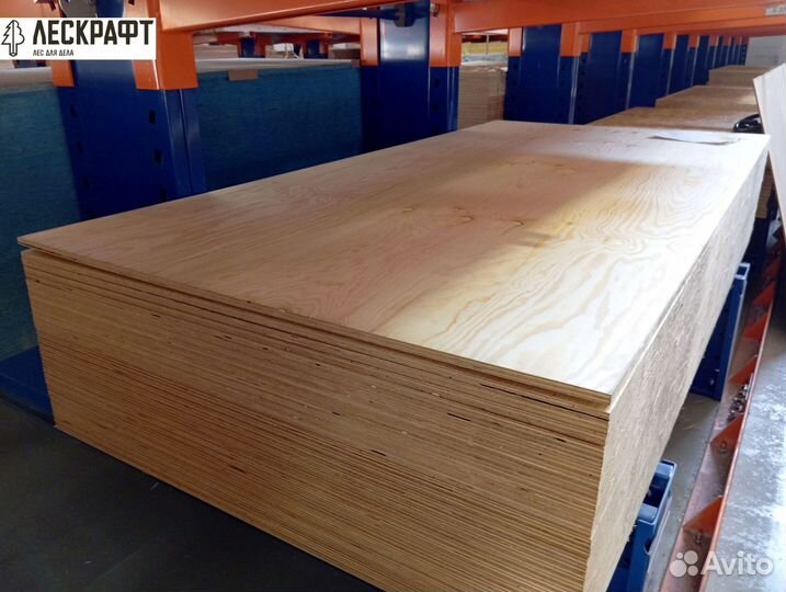 Фанера фсф 18*1220*2440 мм сорт 3/3 хвойная