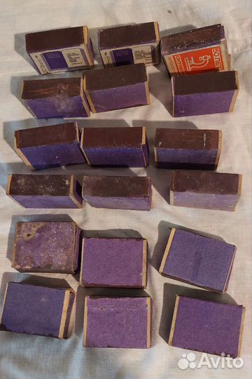 Спички в деревянных коробках, конец 1960-х годов