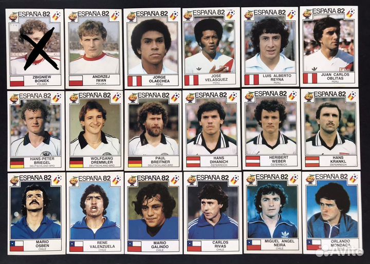 Panini наклейки World Cup Espana 1982 - на выбор