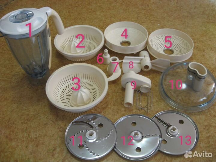 Насадки для комбайна Moulinex