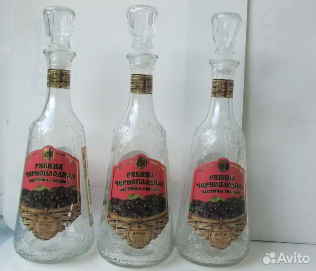 Графины Штофы 0,5 стеклянные Бутыли, пробки