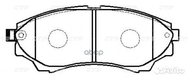 Колодки тормозные ford Ranger 2005-2012 пер